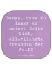 Mr. & Mrs. Panda Tassenuntersetzer Spruch Beste Freundin mit Spruch in Lavendeltraum