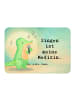 Mr. & Mrs. Panda Magnet Krokodil Singen Design mit Spruch in Weiß