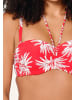 Linga Dore Linga Dore Balconette Bikini top in Leaf stripe