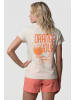 alife and kickin Kurzarmshirt SofiaAK P in Orange Hour - white