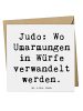 Mr. & Mrs. Panda Deluxe Karte Spruch Judo Umarmungen mit Spruch in Weiß