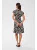 Kaffe Kleid KAbella Regular fit in Black Deep/Chalk s animal