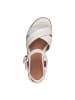 Tamaris Ledersandalen Weiß