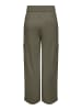 JACQUELINE de YONG Cargo Culotte Stoffhose High Waist Marlene Pants Elegant JDYGEGGO in Grün