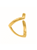 Steel_Art eckiger Ring Damen Aeca goldfarben in goldfarben