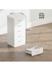 HOMCOM Kommode-40L x 35B x 85H cm-Weiß