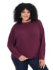 Pullover in weinrot