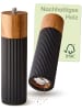 Praknu Salz & Pfeffermühle Set Akazien Holz – Edles Design & Keramikmahlwerk