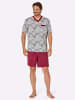 WITT WEIDEN Shortys in grau + dunkelrot