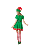 tectake Weihnachtliches Kostüm in den Farben Rot und Grün, rot/grün