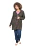 Ulla Popken Strickjacke in olivgrau