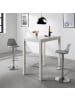 home24 home24 Barstuhl aus Kunststoff im modernen Stil (2er-Set) in Grau