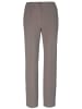 GOLDNER Angenehm weiche Flanell-Hose ANNA in taupe