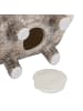 relaxdays 2 x Sparschwein in Braun/ Weiß - (B)9 x (H)13 x (T)16,5 cm