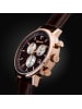 Gigandet Quarzuhr Chronograph "CLASSICO" in Braun/Rosegold