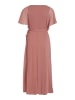 Vila Elegantes Wickelkleid mit Gürtel Maxi Long Dress VIRILLA in Braun