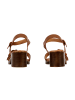 Divine Factory Aleno-Sandalen mit Absatz aus Leder Braun