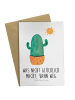 Mr. & Mrs. Panda Klappkarte Kaktus Sonne mit Spruch in Weiß