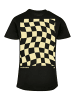 F4NT4STIC T-Shirt Wavy Schach Muster in schwarz