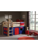 58 aufm Kessel KINDERBETT Karolina 210x114x106 Massivholz Natur Textilset Domino