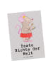 Mr. & Mrs. Panda bildkarte Maus Beste Nichte der Welt mit Spruch in Grau Pastell