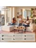 tectake Sofa Relax, keine Montage, 250 cm Breite, Bouclé creme