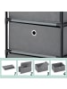 relaxdays Kommode in Grau/ Braun- (B)43 X (H)65 x (T)33 cm