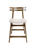 Beliani 2-tlg Esszimmerstuhl CYNTHIANA in Braun/Beige