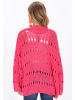 IZIA Cardigan in fuchsia