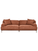 Beliani 3-Sitzer Sofa MATILA in Braun - (W) 233 x (H) 70 x (L) 94 cm