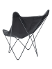 Beliani Sessel NYBRO in Schwarz - (W) 70 x (H) 99 x (L) 85 cm