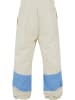 FUBU FUBU Herren FM241-010-2 Fubu Corporate Block Track Pants in creme/light blue