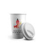 Mr. & Mrs. Panda To Go Becher Hummer Weizen mit Spruch in Weiß