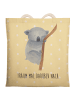 Mr. & Mrs. Panda Tasche Koalabär mit Spruch in Gelb Pastell