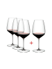 RIEDEL Glas 4er Set Cabernet / Merlot Weingläser Veloce 829 ml transparent in transparent
