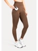 SMILODOX Leggings Amaze Scrunch Pro Pocket Seamless in Braun