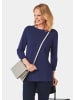 GOLDNER Kurzgröße:  Pullover in tintenblau