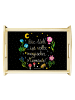 Mr. & Mrs. Panda Sofa Tablett Magische Welt mit Spruch in Bunt