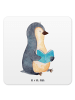Mr. & Mrs. Panda Coaster Pinguin Buch ohne Spruch in Weiß