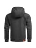 Alessandro Salvarini Jacke Alessandro Salvarini Herren Sweatjacke AS292 in Dunkelgrau