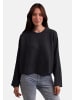 CASH-MERE.CH Wolle Rundhals Pullover in Schwarz