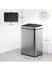 HOMCOM Elektrischer Mülleimer in Silber 35,5L x 26B x 55H cm