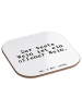 Mr. & Mrs. Panda Coaster Der beste Wein ist... mit Spruch in Weiß