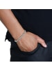 Steel_Art Panzerarmband für Männer Jason silberfarben poliert in silberfarben poliert
