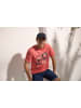 Man's World Rundhalsshirt in korallenrot
