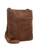 Greenburry Vintage Umhängetasche Leder 23 cm in braun