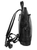 Sansibar Rucksack echt Leder in schwarz