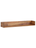 FineBuy Wandregal in Braun / Sheesham / 120x20x15