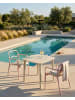 Beliani 2er-Set Esszimmerstuhl THASOS in Rosa/Beige