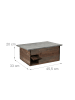 relaxdays Igelhaus in Braun - (B)45,5 x (H)20 x (T)33 cm